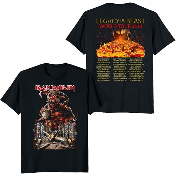 Amazon.com: Iron Maiden NOTB Purgatory World Tour 2019 T-Shirt